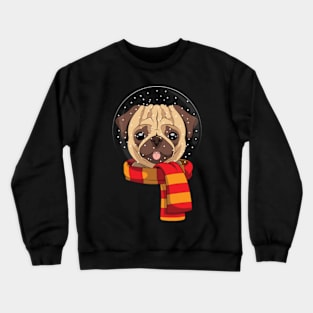 A Winter Pug Crewneck Sweatshirt